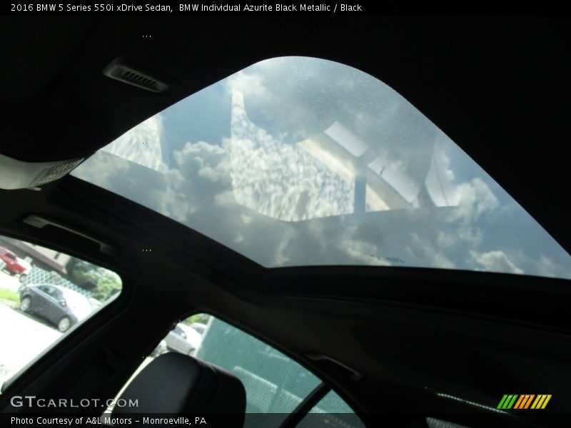 BMW Individual Azurite Black Metallic / Black 2016 BMW 5 Series 550i xDrive Sedan