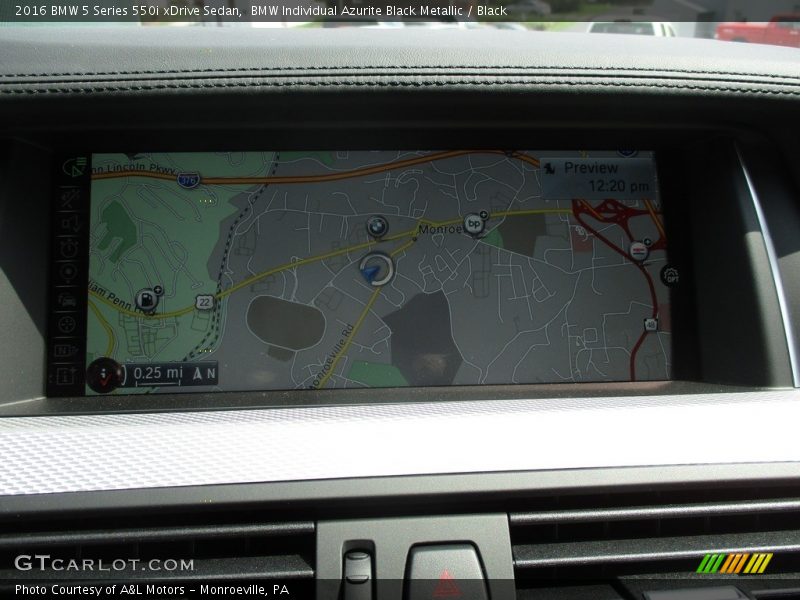 BMW Individual Azurite Black Metallic / Black 2016 BMW 5 Series 550i xDrive Sedan