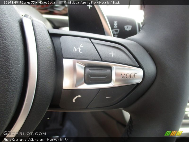 BMW Individual Azurite Black Metallic / Black 2016 BMW 5 Series 550i xDrive Sedan