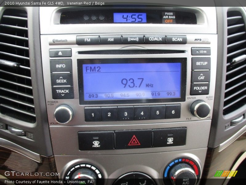 Venetian Red / Beige 2010 Hyundai Santa Fe GLS 4WD