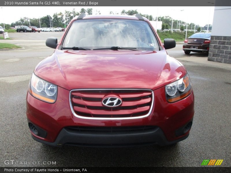 Venetian Red / Beige 2010 Hyundai Santa Fe GLS 4WD