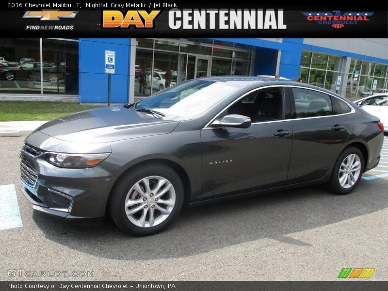 Nightfall Gray Metallic / Jet Black 2016 Chevrolet Malibu LT