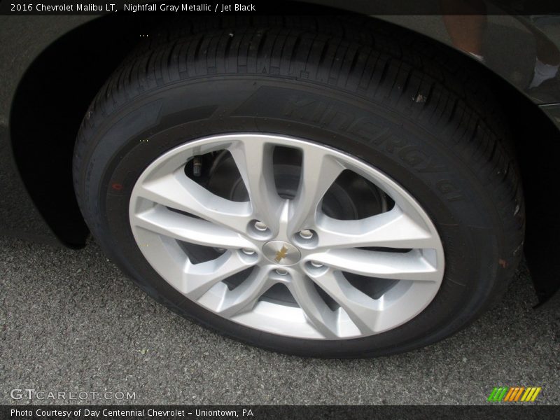 Nightfall Gray Metallic / Jet Black 2016 Chevrolet Malibu LT