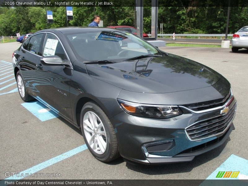 Nightfall Gray Metallic / Jet Black 2016 Chevrolet Malibu LT