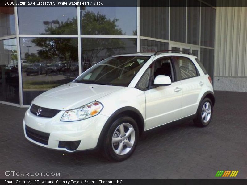 White Water Pearl / Black 2008 Suzuki SX4 Crossover