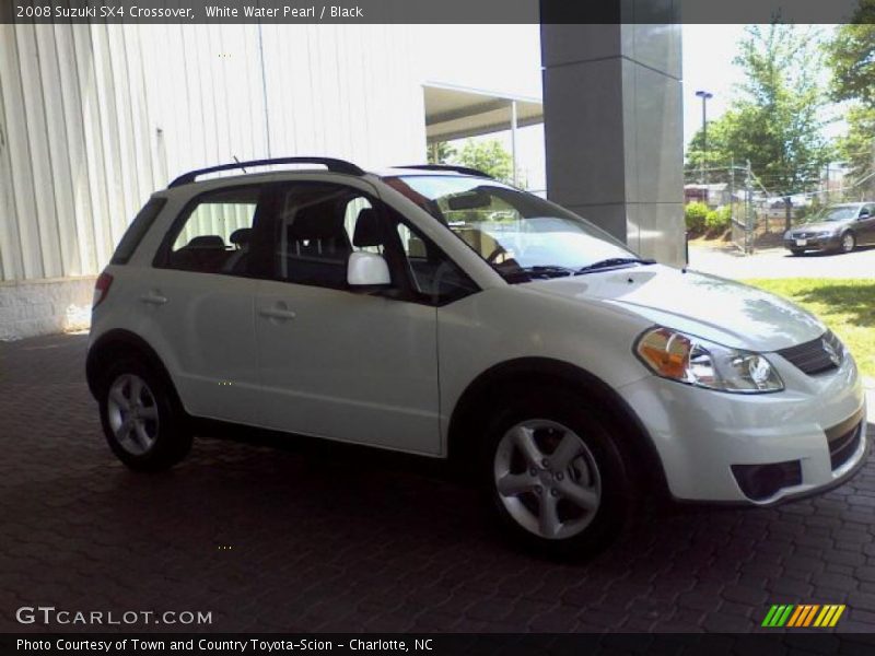 White Water Pearl / Black 2008 Suzuki SX4 Crossover