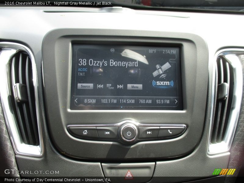 Nightfall Gray Metallic / Jet Black 2016 Chevrolet Malibu LT