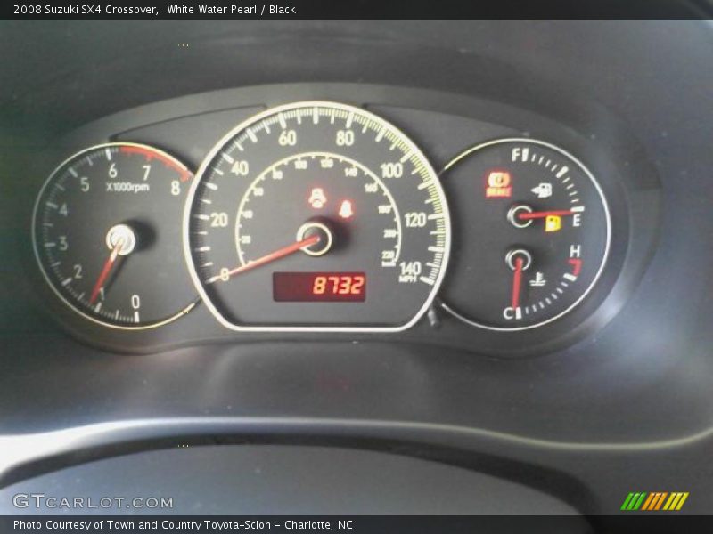 White Water Pearl / Black 2008 Suzuki SX4 Crossover