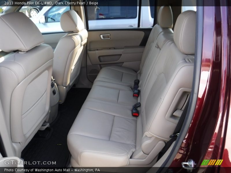 Dark Cherry Pearl / Beige 2013 Honda Pilot EX-L 4WD