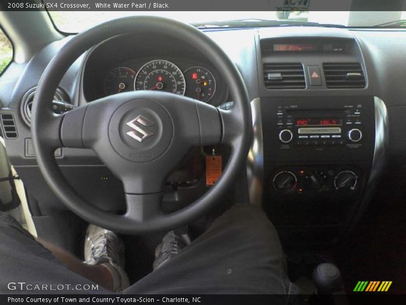 White Water Pearl / Black 2008 Suzuki SX4 Crossover