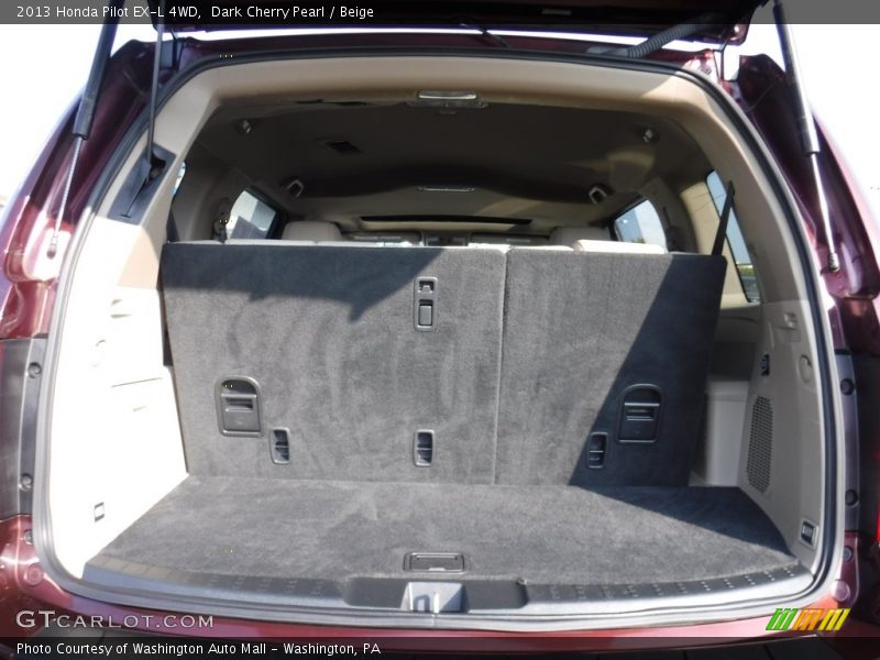 Dark Cherry Pearl / Beige 2013 Honda Pilot EX-L 4WD