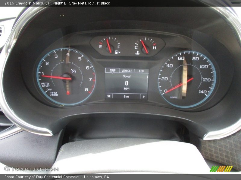 Nightfall Gray Metallic / Jet Black 2016 Chevrolet Malibu LT