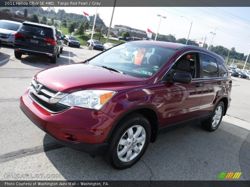 Tango Red Pearl / Gray 2011 Honda CR-V SE 4WD