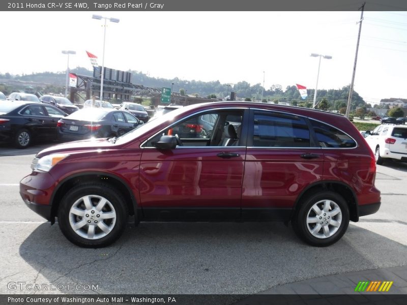 Tango Red Pearl / Gray 2011 Honda CR-V SE 4WD