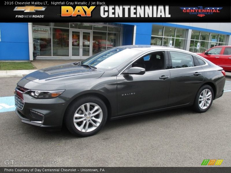 Nightfall Gray Metallic / Jet Black 2016 Chevrolet Malibu LT