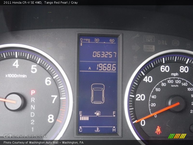 Tango Red Pearl / Gray 2011 Honda CR-V SE 4WD