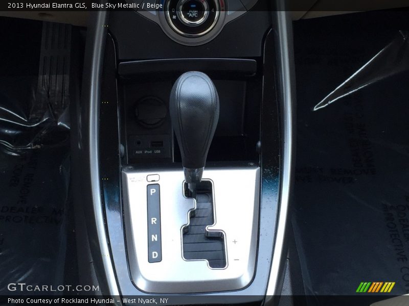 Blue Sky Metallic / Beige 2013 Hyundai Elantra GLS