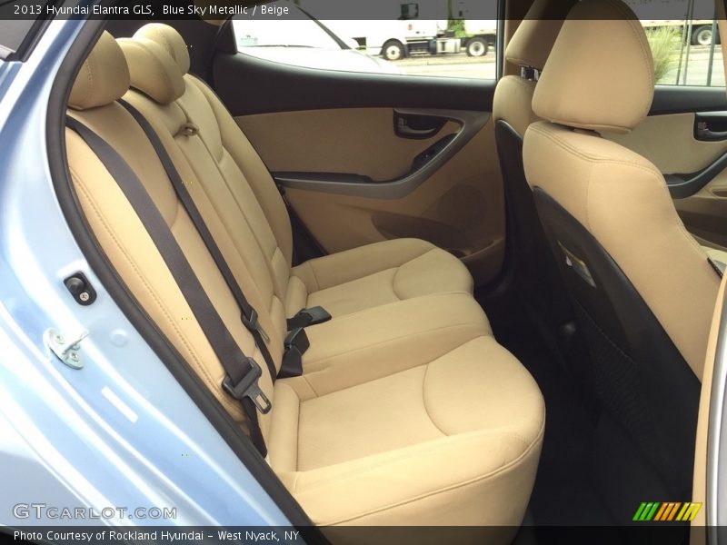 Blue Sky Metallic / Beige 2013 Hyundai Elantra GLS