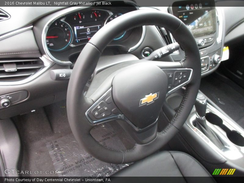 Nightfall Gray Metallic / Jet Black 2016 Chevrolet Malibu LT