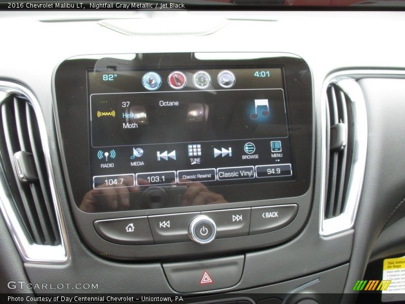 Nightfall Gray Metallic / Jet Black 2016 Chevrolet Malibu LT