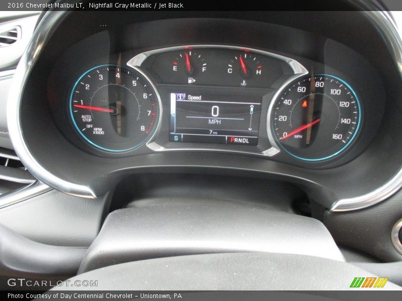 Nightfall Gray Metallic / Jet Black 2016 Chevrolet Malibu LT