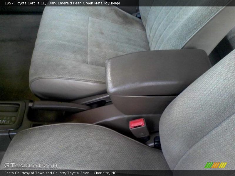 Dark Emerald Pearl Green Metallic / Beige 1997 Toyota Corolla CE