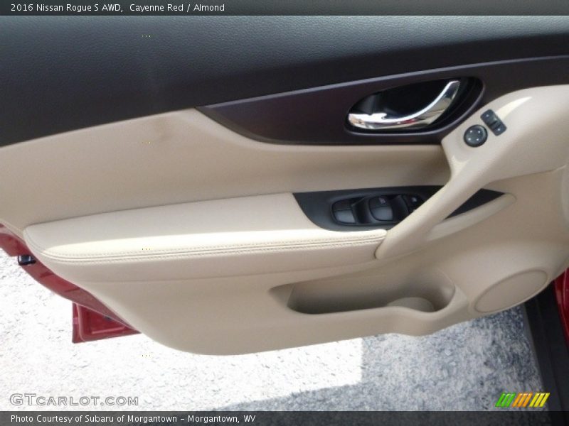 Cayenne Red / Almond 2016 Nissan Rogue S AWD