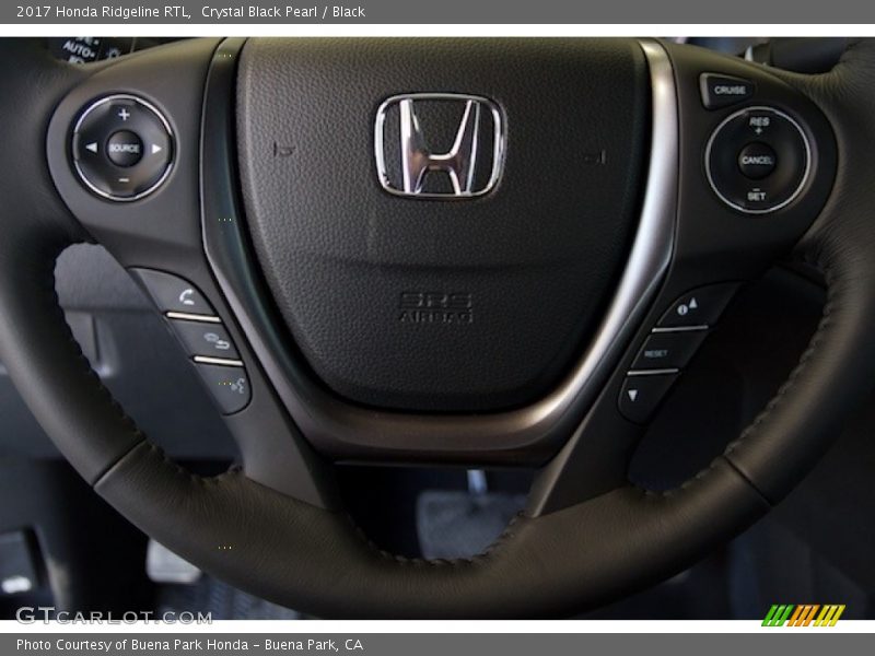 Crystal Black Pearl / Black 2017 Honda Ridgeline RTL