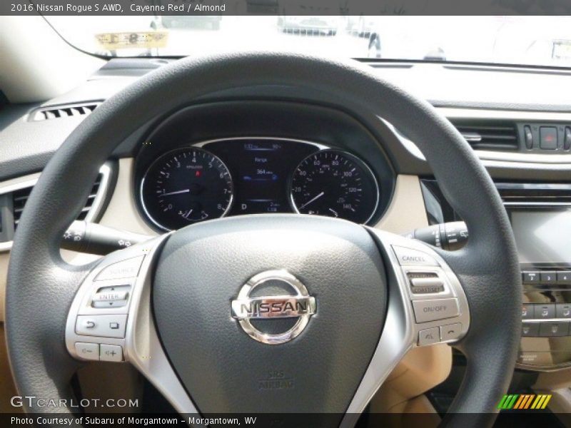 Cayenne Red / Almond 2016 Nissan Rogue S AWD