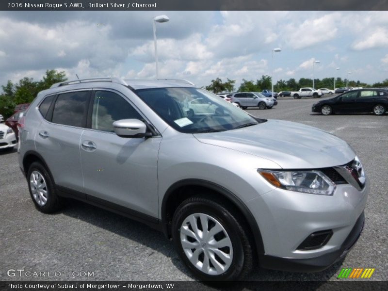 Brilliant Silver / Charcoal 2016 Nissan Rogue S AWD