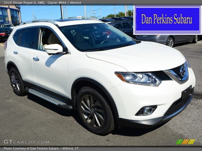 Glacier White / Almond 2016 Nissan Rogue SL AWD