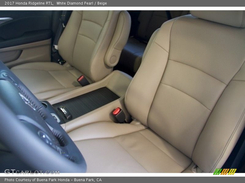 White Diamond Pearl / Beige 2017 Honda Ridgeline RTL