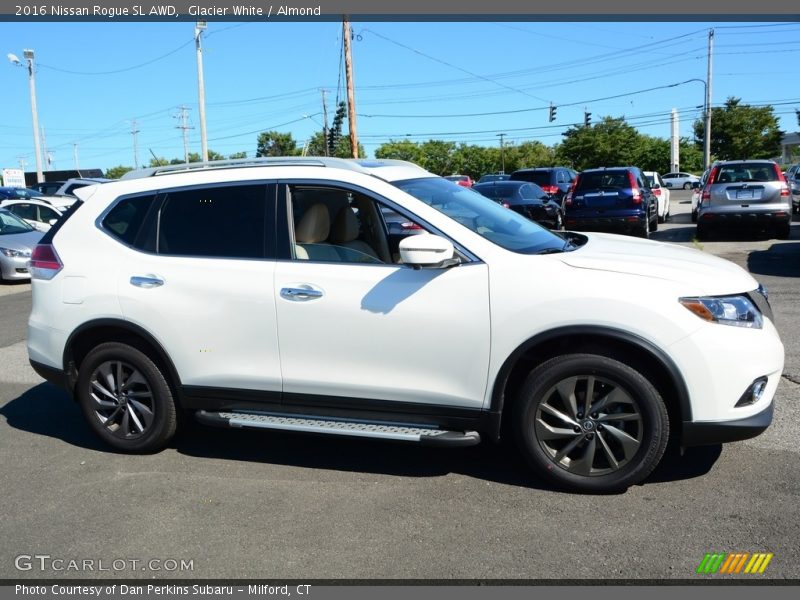 Glacier White / Almond 2016 Nissan Rogue SL AWD