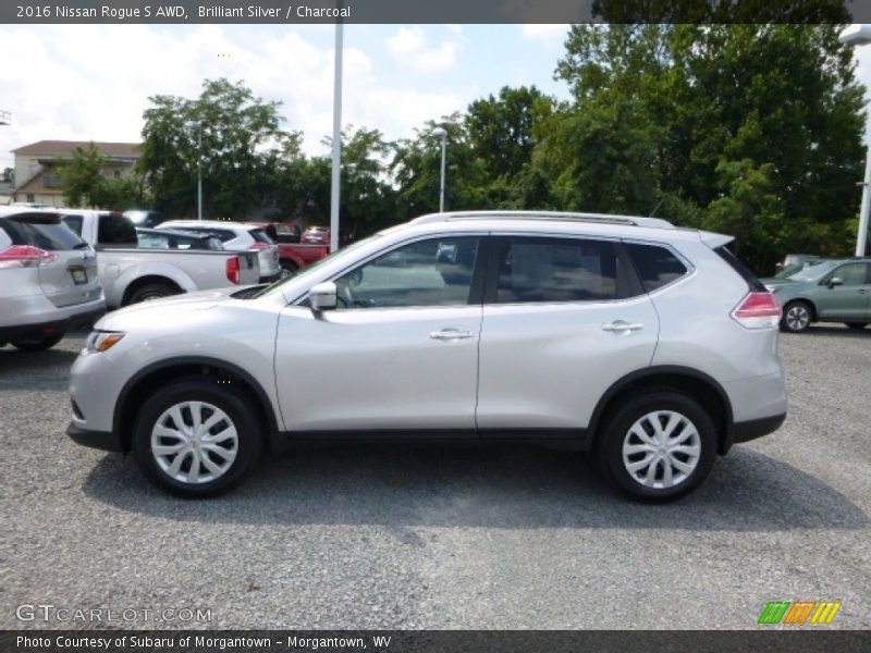 Brilliant Silver / Charcoal 2016 Nissan Rogue S AWD