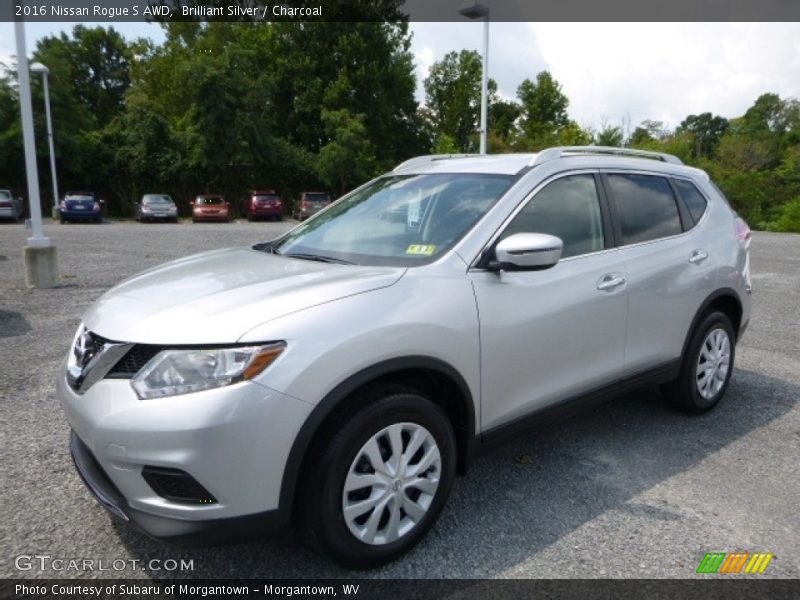 Brilliant Silver / Charcoal 2016 Nissan Rogue S AWD