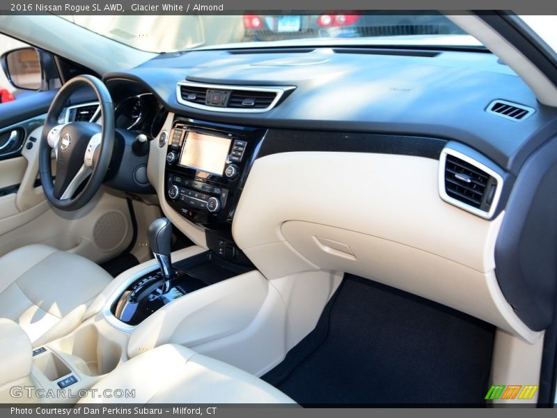 Glacier White / Almond 2016 Nissan Rogue SL AWD
