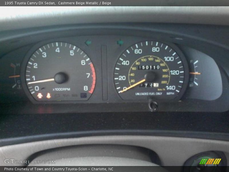 Cashmere Beige Metallic / Beige 1995 Toyota Camry DX Sedan