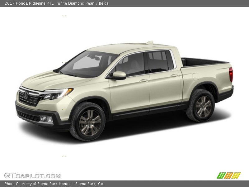 White Diamond Pearl / Beige 2017 Honda Ridgeline RTL