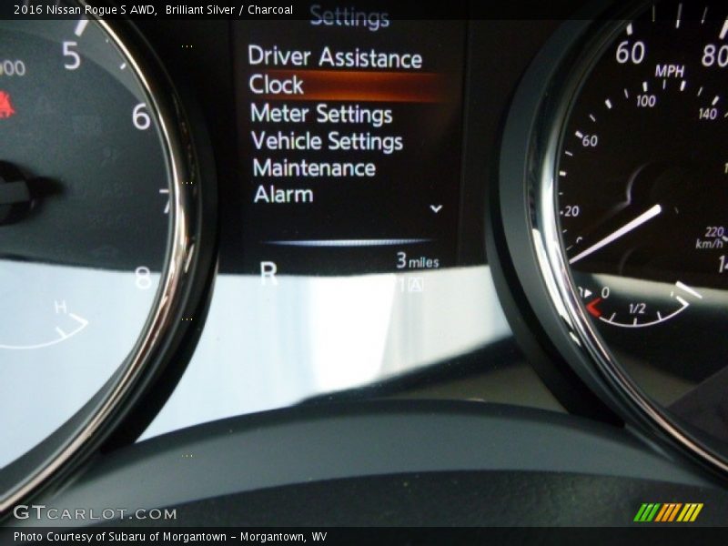 Brilliant Silver / Charcoal 2016 Nissan Rogue S AWD