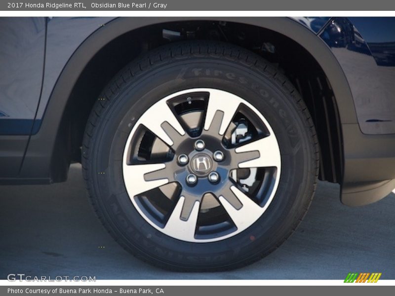 Obsidian Blue Pearl / Gray 2017 Honda Ridgeline RTL