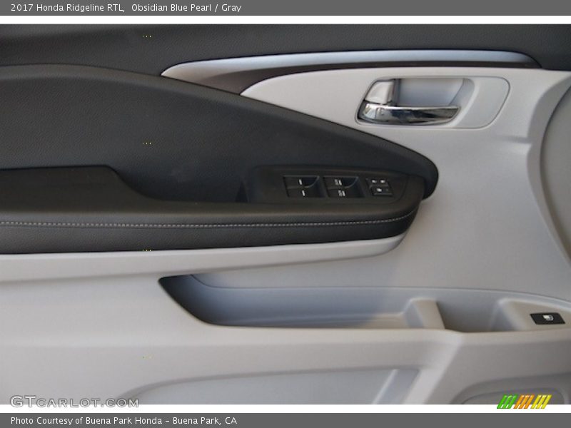 Obsidian Blue Pearl / Gray 2017 Honda Ridgeline RTL
