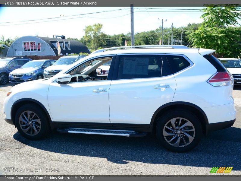 Glacier White / Almond 2016 Nissan Rogue SL AWD