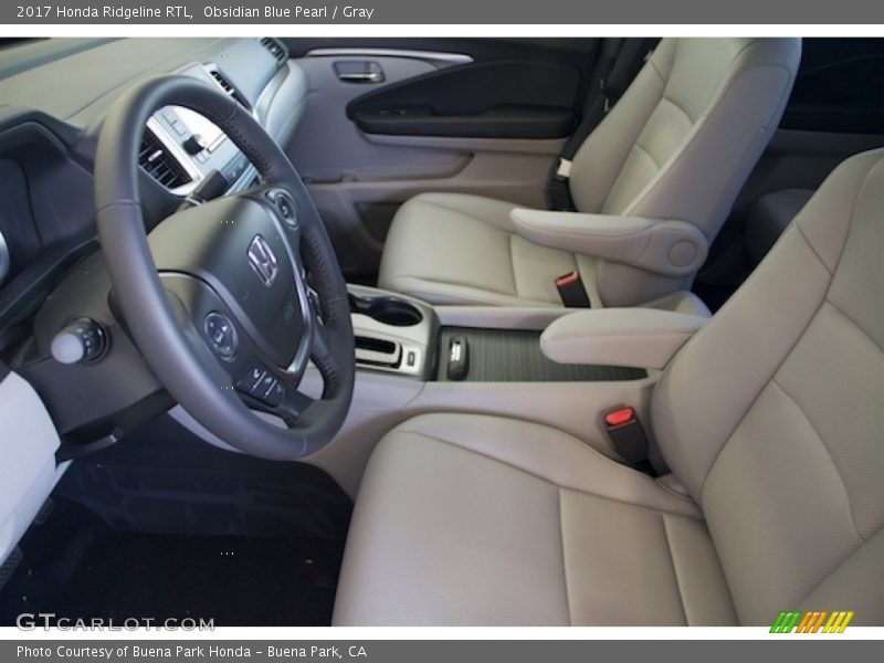 Obsidian Blue Pearl / Gray 2017 Honda Ridgeline RTL
