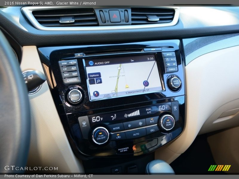 Glacier White / Almond 2016 Nissan Rogue SL AWD