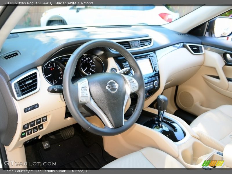 Glacier White / Almond 2016 Nissan Rogue SL AWD