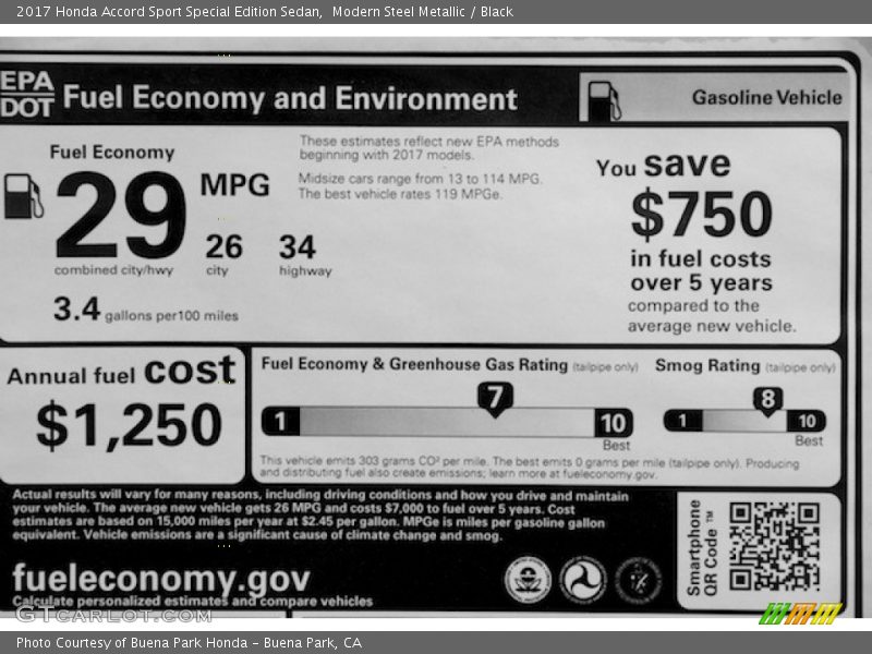 Modern Steel Metallic / Black 2017 Honda Accord Sport Special Edition Sedan