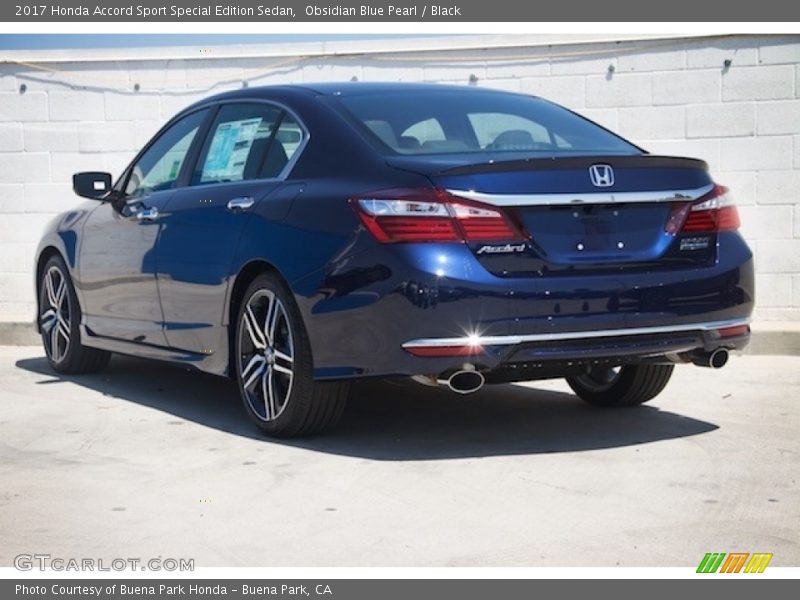 Obsidian Blue Pearl / Black 2017 Honda Accord Sport Special Edition Sedan