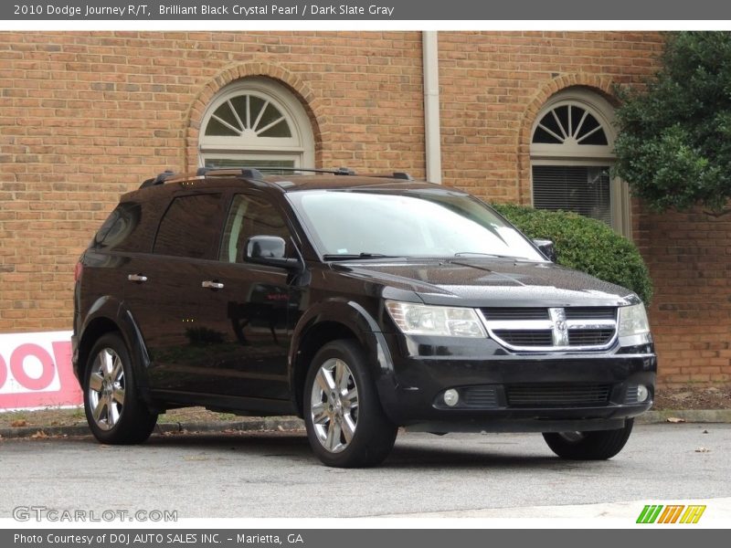 Brilliant Black Crystal Pearl / Dark Slate Gray 2010 Dodge Journey R/T