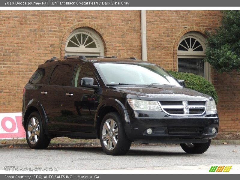 Brilliant Black Crystal Pearl / Dark Slate Gray 2010 Dodge Journey R/T