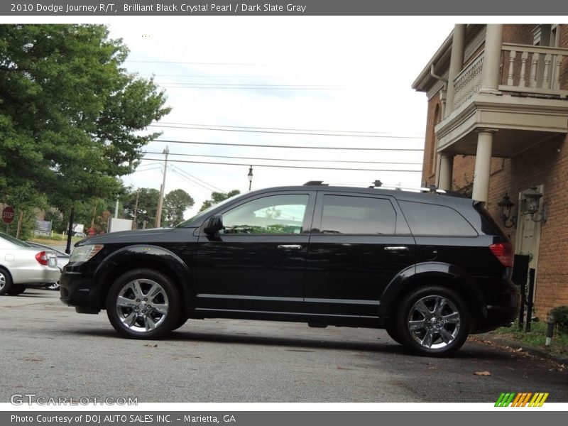 Brilliant Black Crystal Pearl / Dark Slate Gray 2010 Dodge Journey R/T